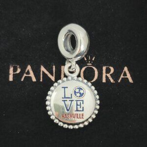 Pandora Love Nashville Dangle Charm Nashville Flag Pendant S925 Silver with box